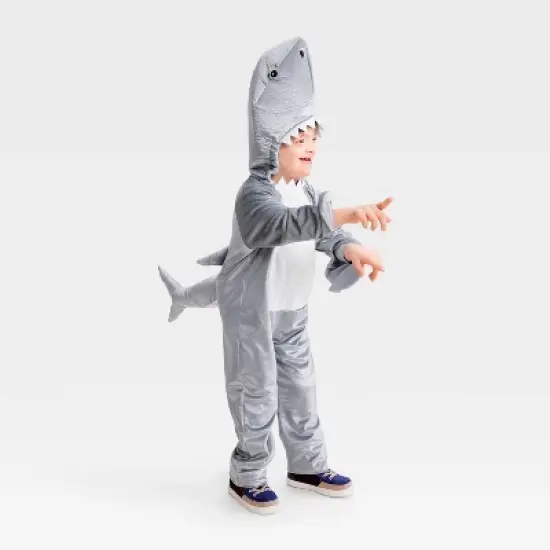 Toddler Shark Adaptive Halloween Costume Jumpsuit - Hyde and EEK! Boutique&trade; Gray image {5}