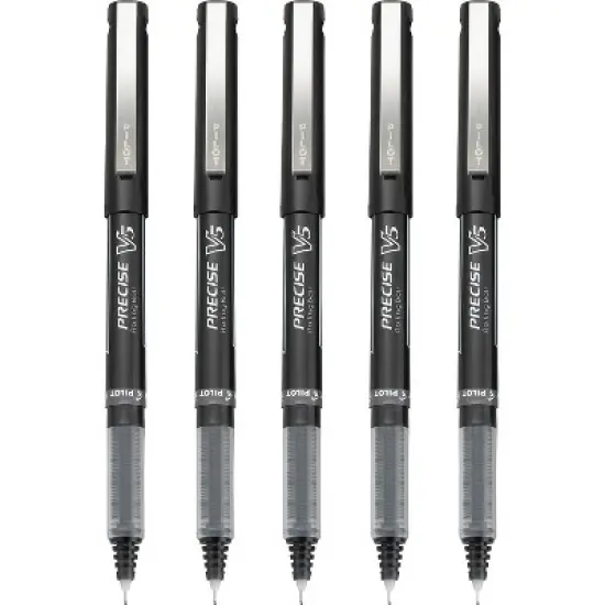 Pilot Precise V5 Rollerball Pens Extra Fine Point Black Ink 379731 image {1}