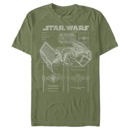 Men's Star Wars TIE Fighterprint T-Shirt image {7}