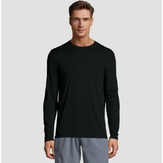 Hanes Men's Long Sleeve CoolDRI Performance T-Shirt image {3}