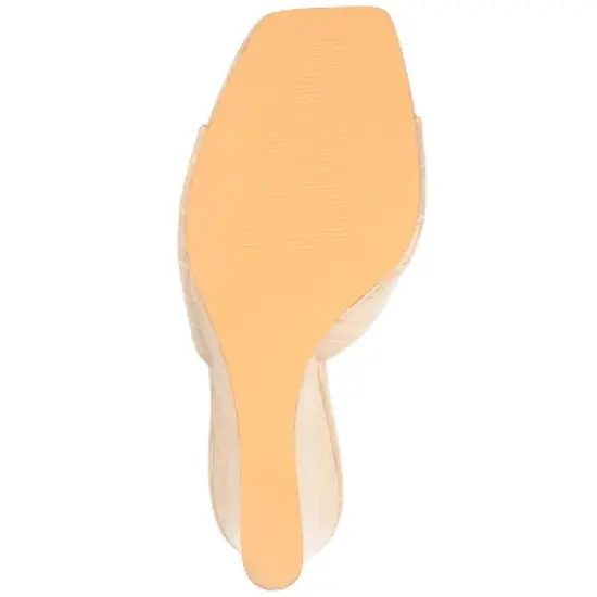 Journee Collection Womens Vivvy Tru Comfort Foam Slip On Open Square Toe Wedge Sandals image {4}