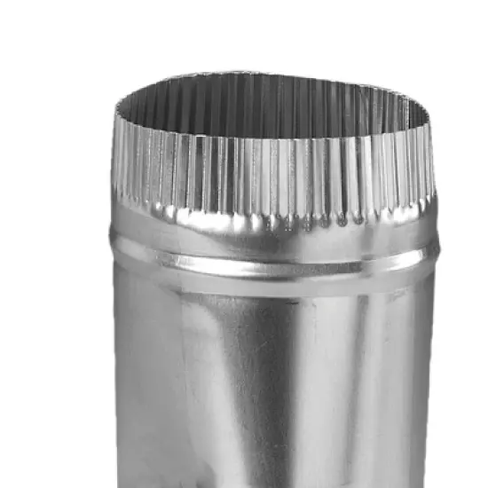 Deflecto&reg; 4-In. Aluminum Offset Dryer Hose Connector in Silver image {2}