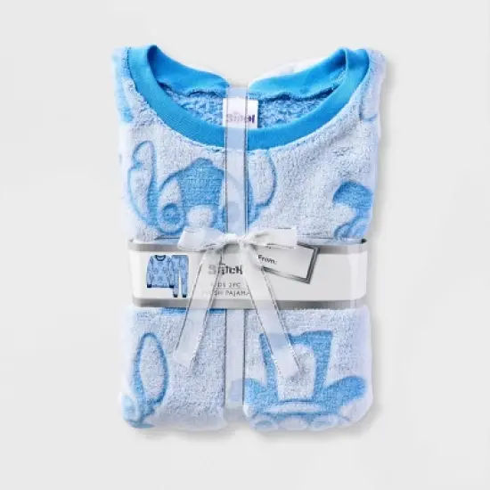 Girls' Lilo & Stitch 2pc Gifting Pajama Set - Blue image {2}