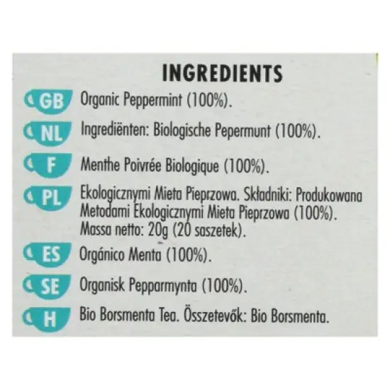 Heath & Heather Peppermint Herbal Tea - Case of 6/20 Bags image {5}