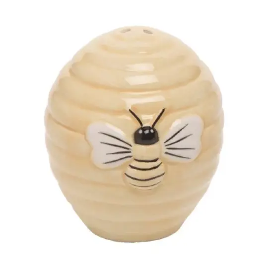 Transpac Everyday Beehive Dolomite Salt and Pepper Shakers Collectables Multicolor 2.55 in. Set of 2 image {2}