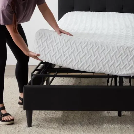 Sue Square Tufted Headboard Platform Bed - Brookside Bed image {2}