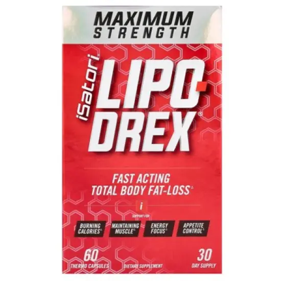 Isatori Lipo-Drex, Maximum Strength, 60 Thermo Capsules image {4}