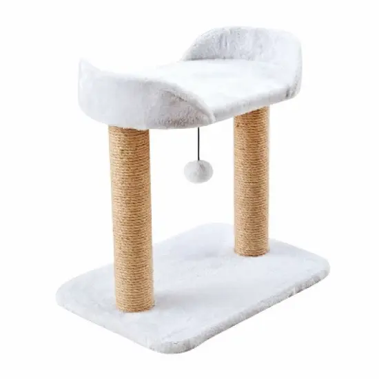 Two by Two Nashville - Ivory Scratching Post Cat Furniture - 18.5 in. Tall image {8}