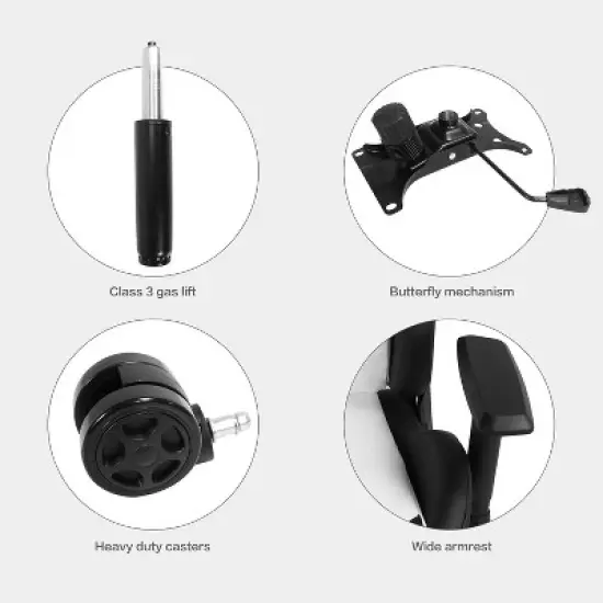 clcbdeyit White Black Ergonomic Gaming Chairs image {6}