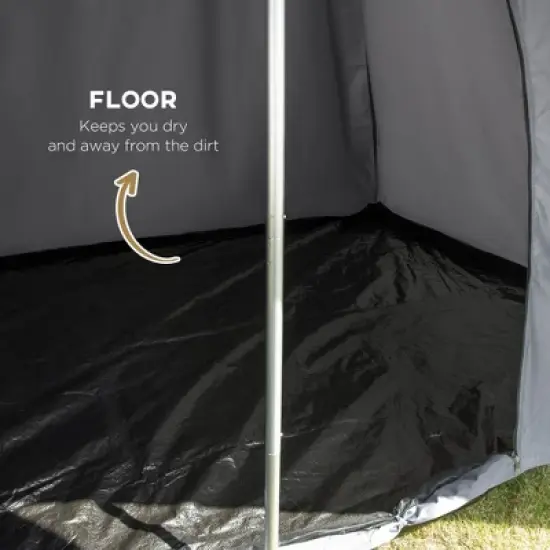 Cesicia 15.4'x15.4'x8.5' Waterproof Camping Tent with Porch Area, Floor and Carry Bag, for 2-3 Person Outdoor Camping image {4}