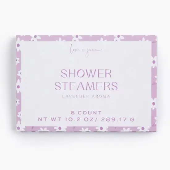 6ct/10.2oz Lavender Shower Steamers: Non-Toxic Vegan Bath Bombs, Alcohol-Free, Paraben-Free, Shower Bomb Tablets image {2}