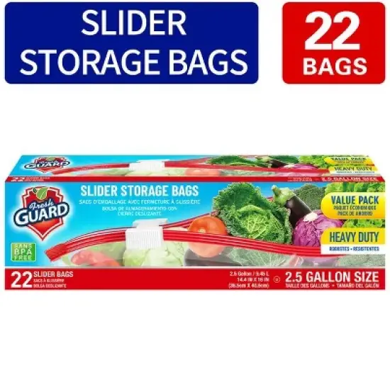 Slider Storage Bags, Zippered Fresh-keeping Bag, Heavy Duty Food Sorting Storage Bag, Food Preservation Sealed Bag image {10}
