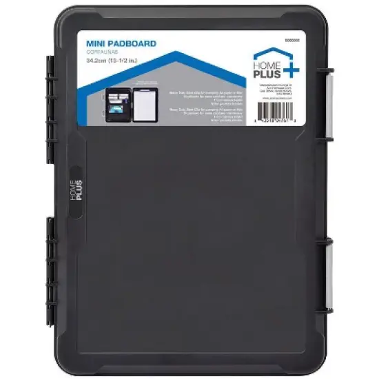 Home Plus Clipboard, Letter Size Plastic, Side Opening Storage image {1}