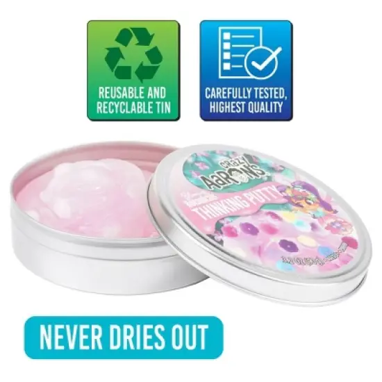 Crazy Aaron's Blooming Botanicals 3.5" Thinking Putty Tin: Focus on Sensory Development & Creative Thinking image {4}