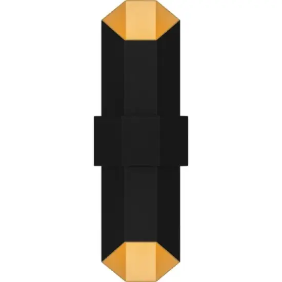 Quoizel Lighting Chasm 1 - Light Sconce in  Matte Black Gold image {4}