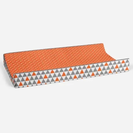 Bacati - Playful Fox Quilted Changing Pad Cover image {2}