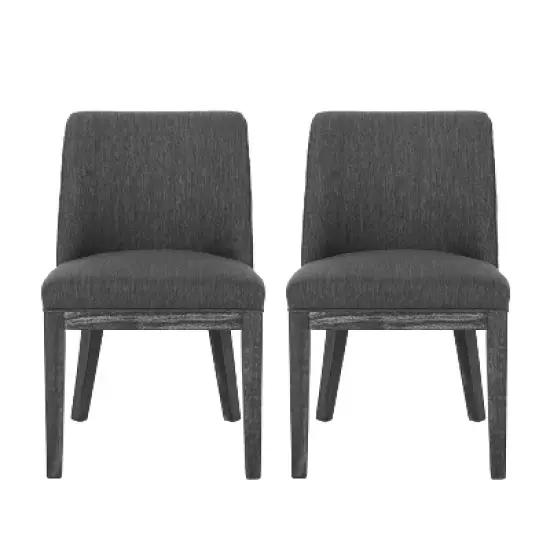 Christopher Knight Home Camas Contemporary Upholstered Wood Dining Chairs (Set of 2) image {9}