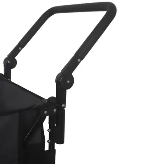 NAYSAYE Wagon Multi Functional Folding Wagon with 360 Degree All Terrain Wheels and Adjustable Handle, Black and Gray, 37.4"*22.83"*43.7" image {4}