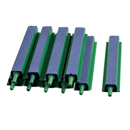 Unique Bargains Mineral Bubbles Air Stone Bar for Aquarium 4.6mm Diameter Green 10 Pcs image {3}