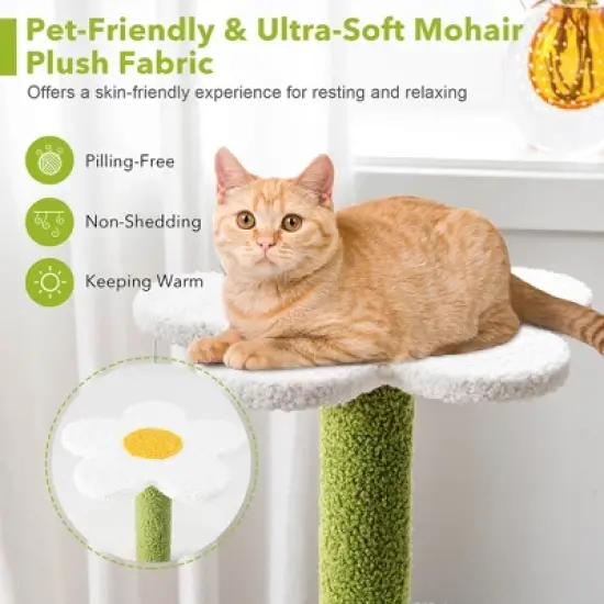Costway 4-Tier Modern Cat Tree Tower Kitten Activity Center with Sisal Scratching Post image {4}