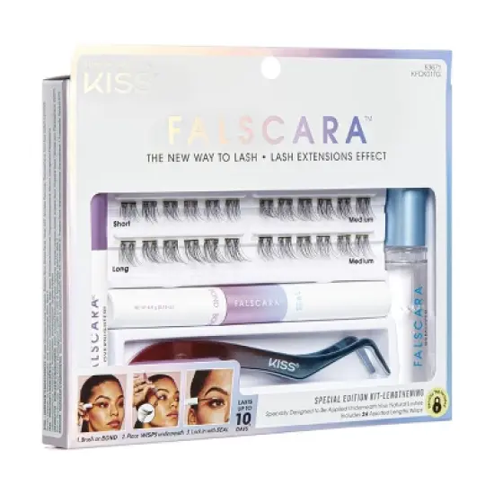 Kiss Nails Falscara Complete DIY Eyelash Extension Kit - 24ct image {6}