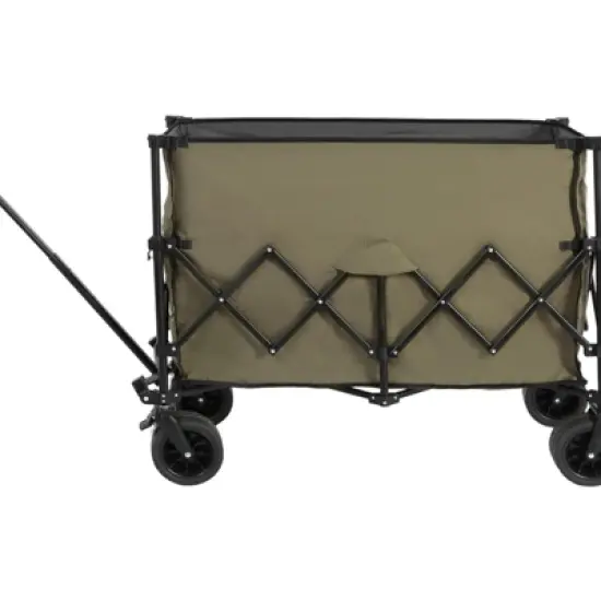FATMOON Collapsible Wagon 220lbs with Big All-Terrain Wheels 300L Folding Utility Cart for Camping, Beach, Gardening & Shopping image {8}