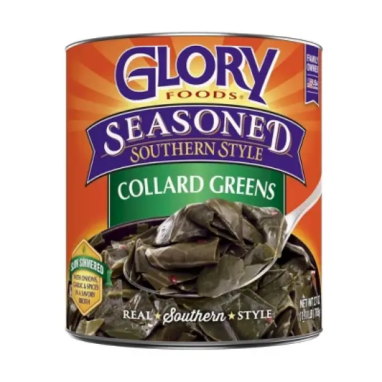 Glory Gluten Free Foods Seasoned Southern Style Collard Greens 27oz image {4}