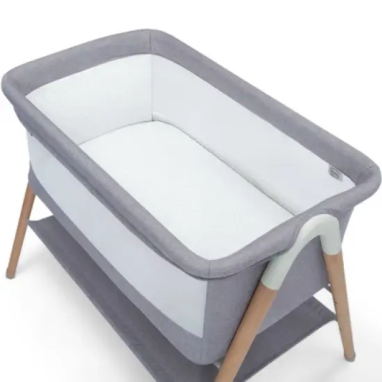 Simmons Kids' Koi Beechwood By the Bed Bassinet - Dove Gray image {10}