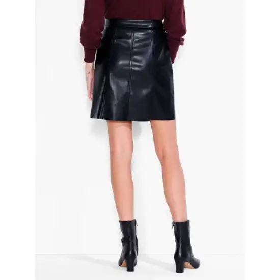 NIC + ZOE Faux Leather Slim Skirt image {4}