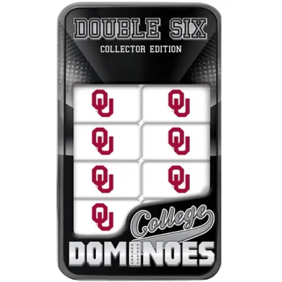 MasterPieces Officially Licensed NCAA Oklahoma Sooners 28 Piece Dominoes Game for Adults image {1}