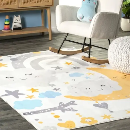 nuLOOM Sweet Dreams Machine Washable Kids Area Rug image {8}