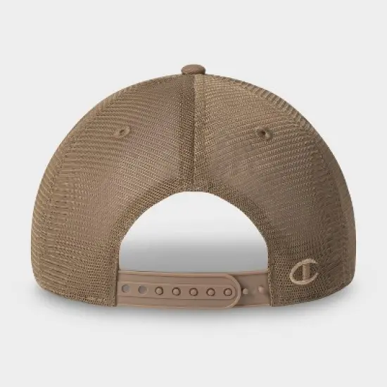 Champion Adult Logan Twill Trucker Hat - Khaki image {1}