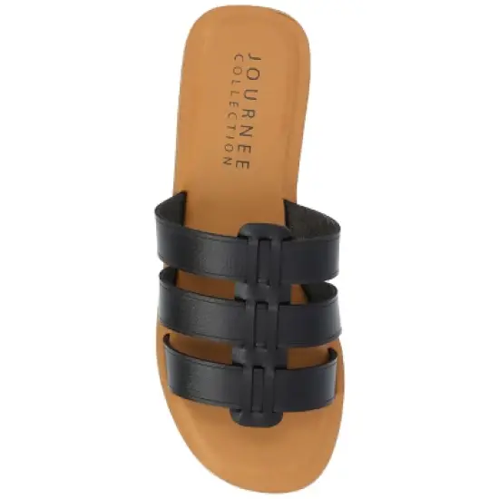 Journee Collection Womens Serrie Tru Comfort Foam Slip On Slide Flat Sandal image {3}