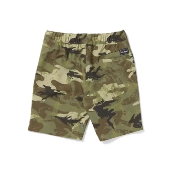 Volcom Boys Elastic Waist Printed Hybrid Shorts image {1}