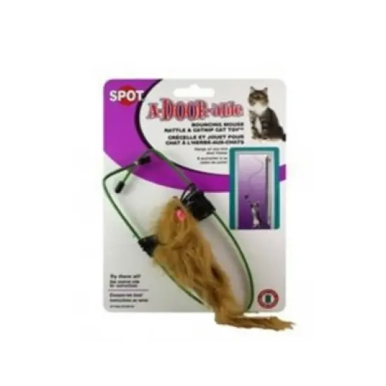 Spot Spotnips A-Door-able Fur Mouse Cat Toy image {1}