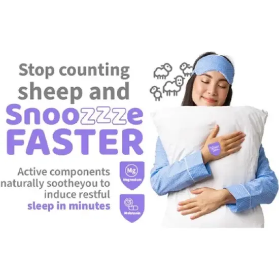 The Friendly Patch Snooze Sleep Patches 8 Melatonin, Valerian Root, Ashwagandha, Magnesium image {4}