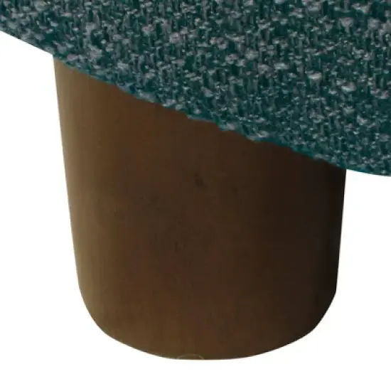 Large Round Storage Ottoman Textured Navy - HomePop: Seating, Footrest, Lift Off Top image {4}