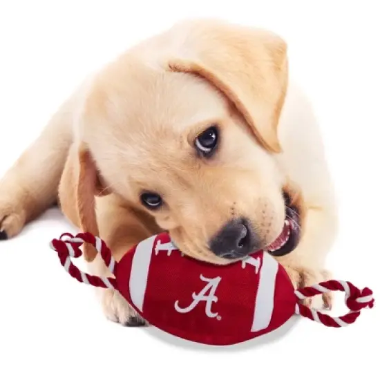 NCAA Alabama Crimson Tide Nylon Football Dog Toy image {3}