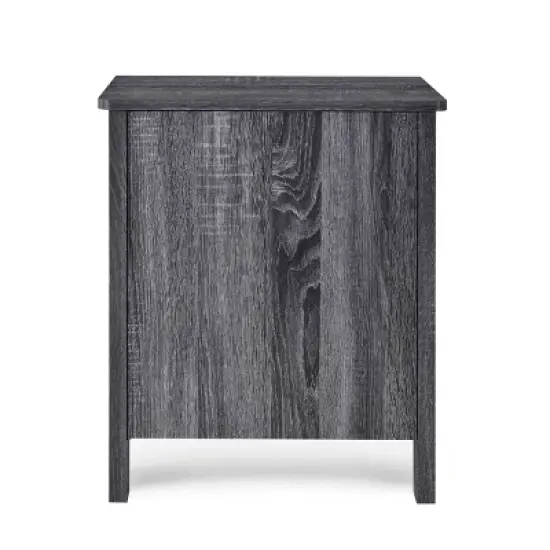 Set of 2 Olimont Contemporary 2 Drawer Nightstands Sonoma Gray Oak - Christopher Knight Home image {4}