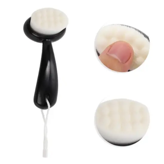 Unique Bargains Soft ABS Nylon Wool Cleansing Brush 1 Piece image {2}