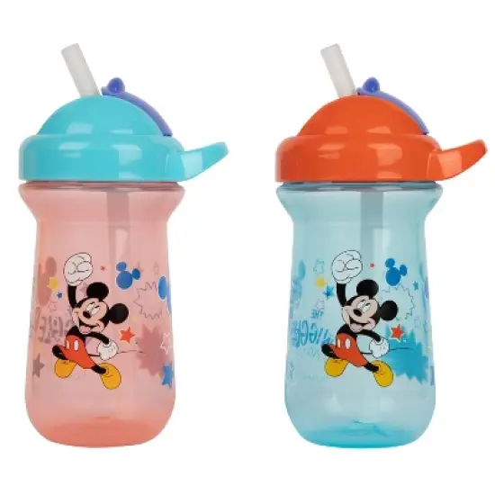 Disney The First Years Mickey Mouse Flip Top Straw Cup - 2pk/10oz image {11}