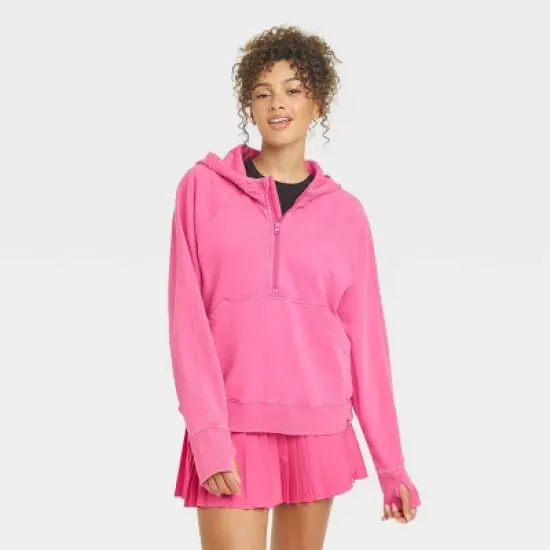 Women's 1/2 Zip Fleece Pullover - JoyLab&trade; image {8}