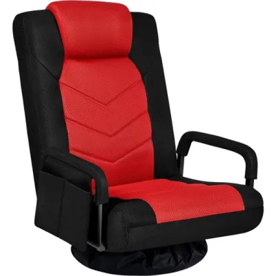 Yaheetech Adjustable Swivel Gaming Chair Reclining Sofa Chair with Armrests and Adjustable Backrest image {8}