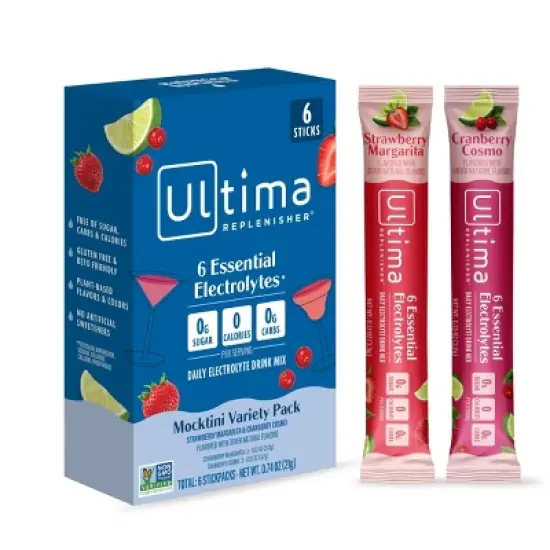 Ultima Replenisher Mocktini Variety Pack Electrolyte Drink Mix - 6pk image {8}