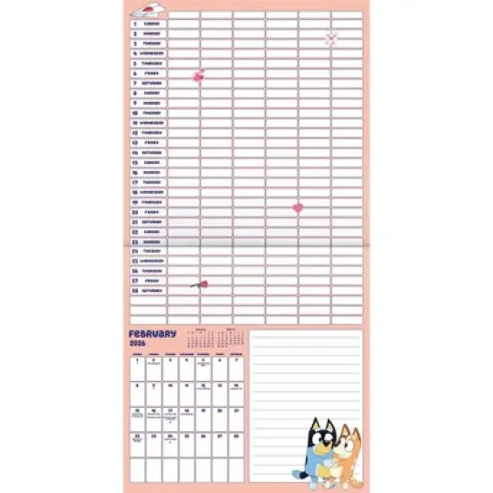 Trends International 2026 Bluey Sticker 12"x12" Wall Calendar image {2}