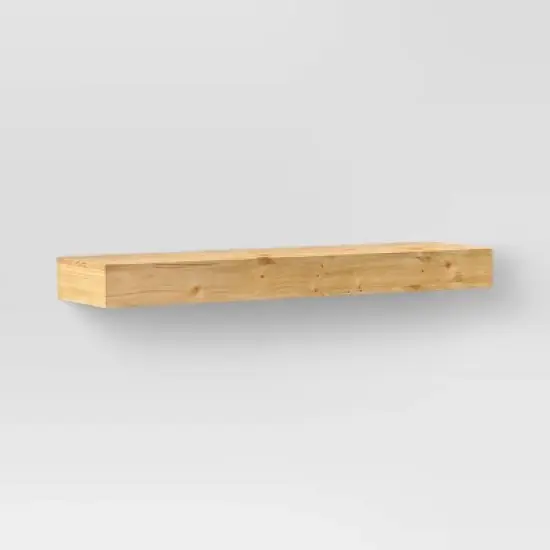 24" Floating Wood Shelf - Threshold&trade; image {6}