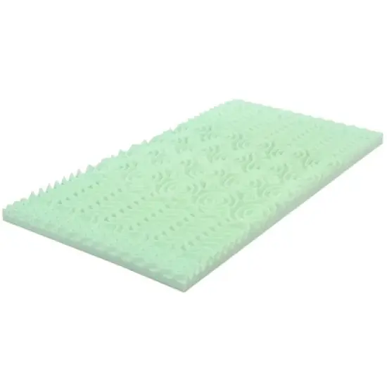 Costway 3 Inch Mattress Topper Cooling Air Foam 5-Zone Pad image {12}