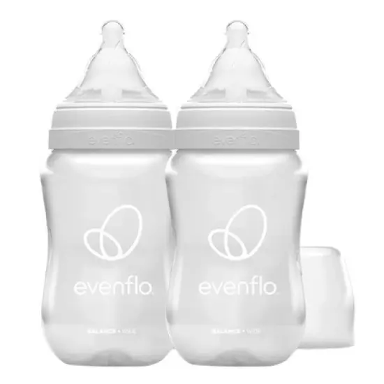 Evenflo Balance Wide-Neck Anti-Colic Baby Bottles - 9oz/2pk image {4}