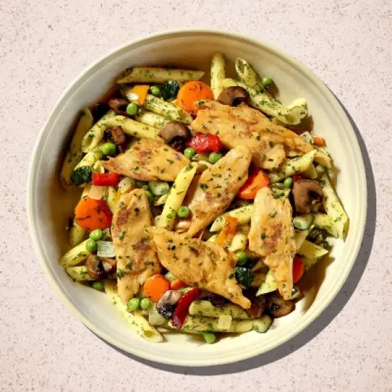 Daring Frozen Gluten Free Penne Primavera Plant Based Chicken Bowl - 9oz image {1}