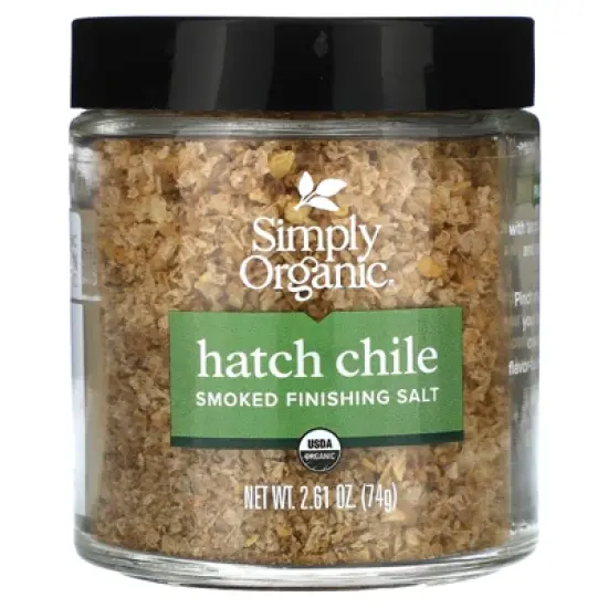 Simply Organic Smoked Finishing Salt, Hatch Chile, 2.61 oz (74 g) image {4}